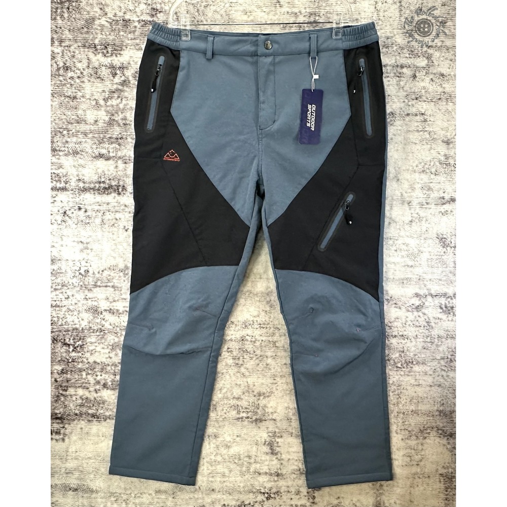 NWT Outdoor Sports Sotshell Pants - Steel‎ Blue / Black - Men's XXL